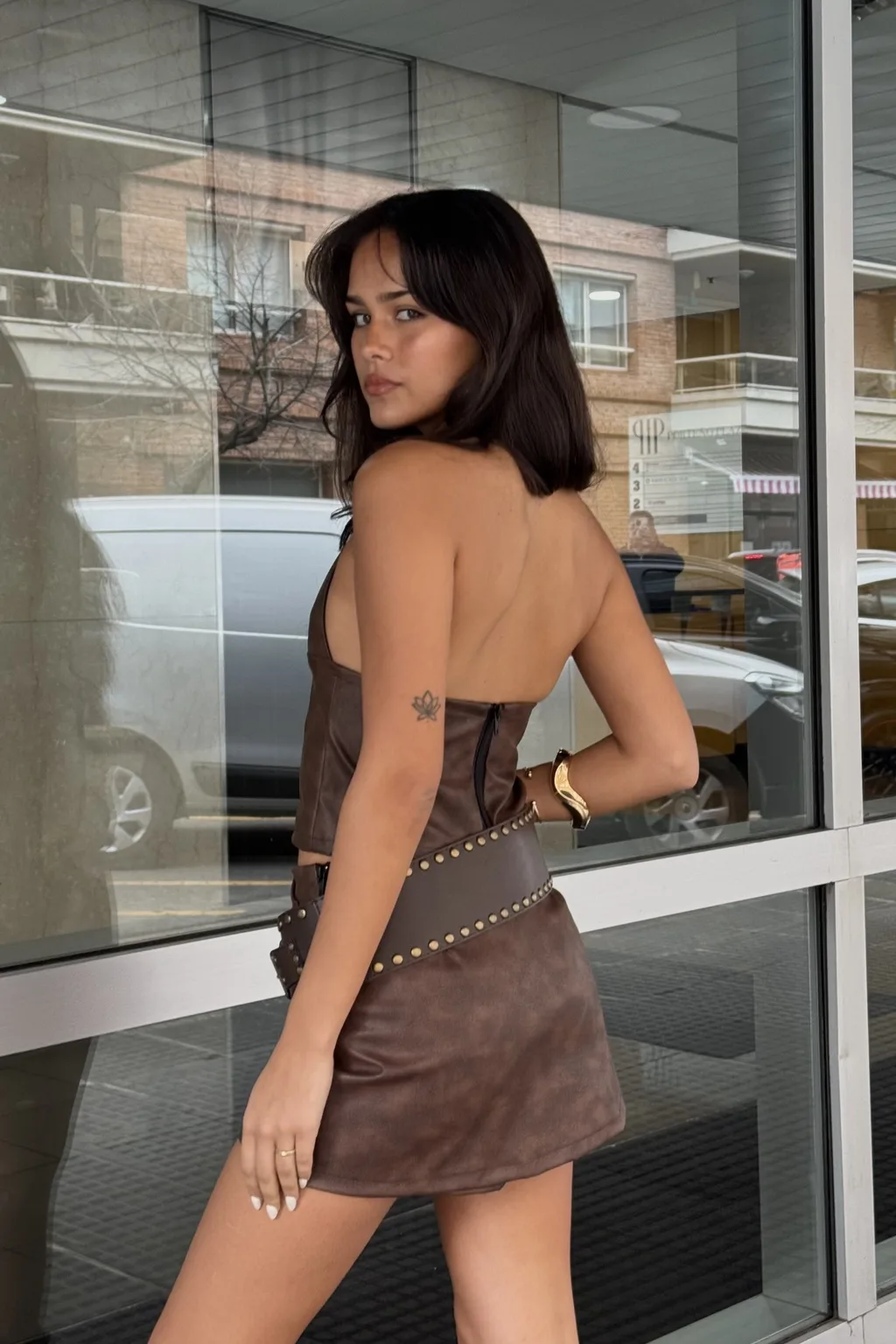 Top Abby Leather
