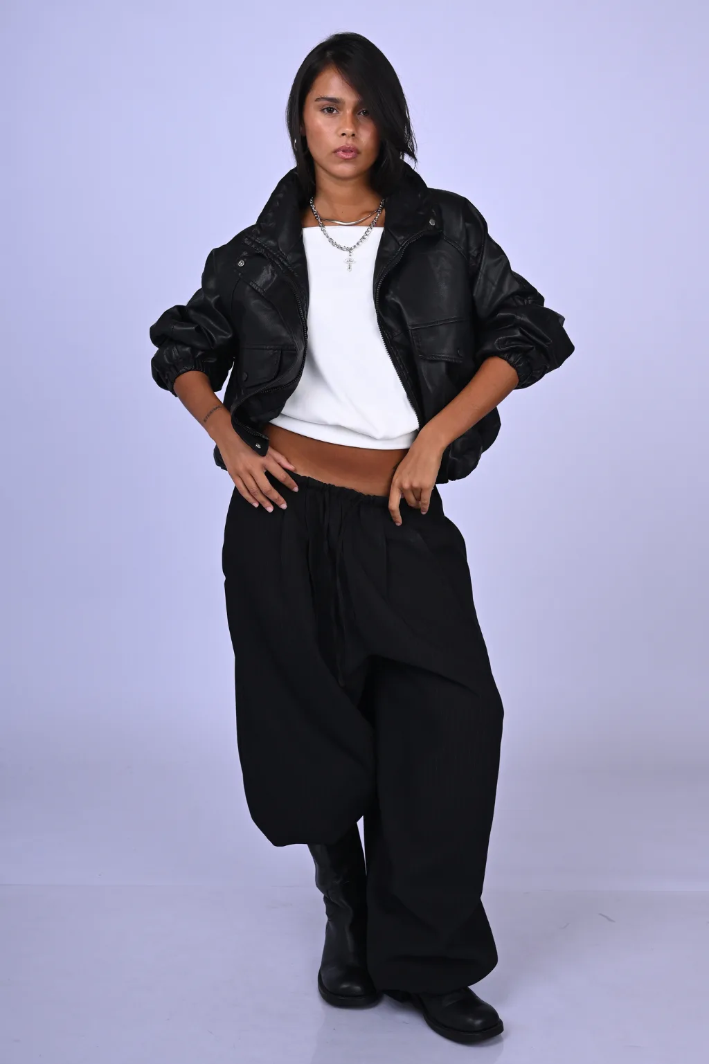 Conjunto Remera Tea + Pantalón Balloon Talle S