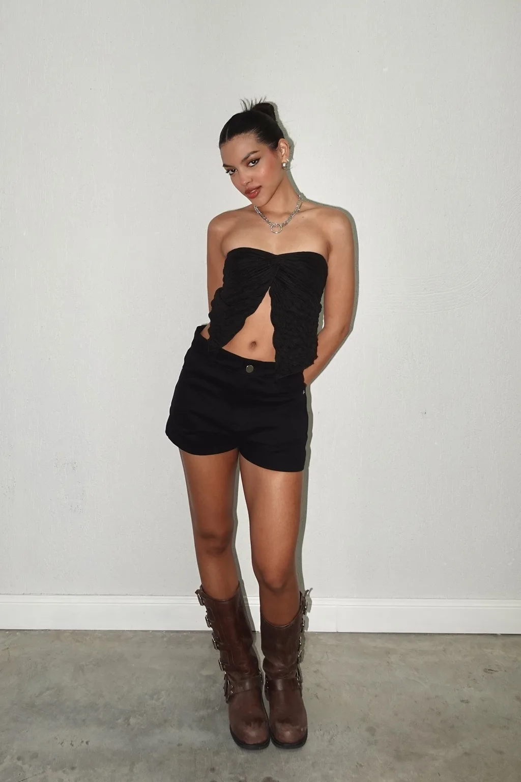 Short Solene Gabardina