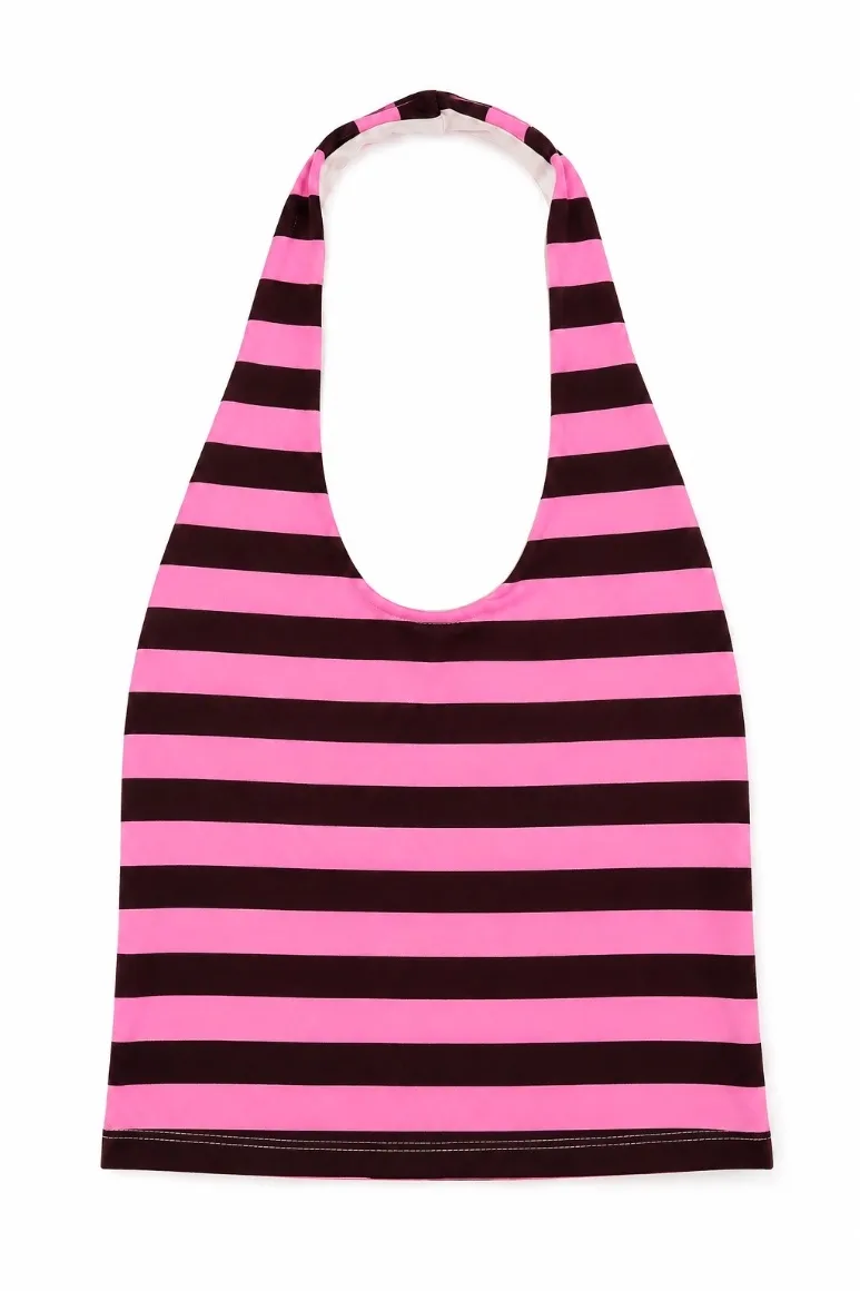 TOP HALTER STRIPES